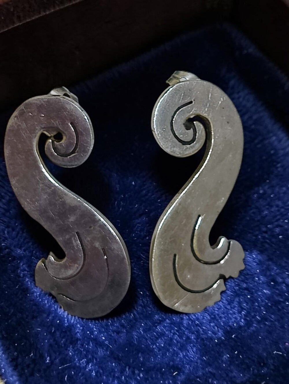 Vintage Sterling Taxco Earrings